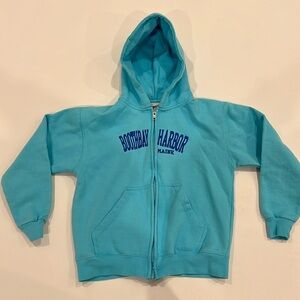 Happy kids blue zip up main sweatshirt size USA large